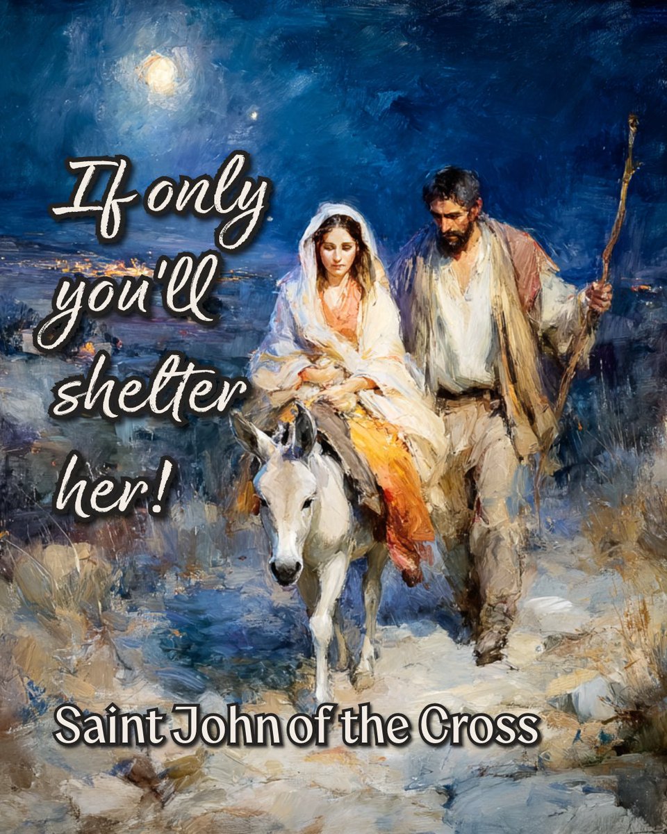 carmelitequotes's tweet image. 🙏 St. John of the Cross puts it plainly: the Virgin comes bearing the Word. The question is not seasonal but constant—will we give her lodging in the concrete space of our lives, our choices, our prayer?

🔗 twp.ai/4hpbJh

#StJohnoftheCross #Catholic #VirginMary