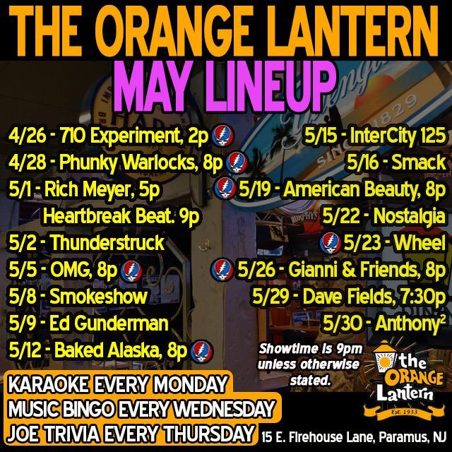 Orange_Lantern's tweet image. UPDATED!
#livemusic #paramusnj #rockmusic #gratefuldead #bartrivia #punkrock #countrymusic #njlivemusic