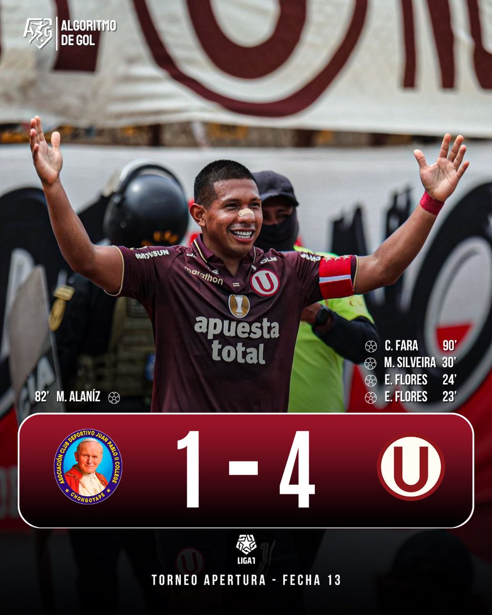 🟡🔴 ¡GOLEADA CON CONTUNDENCIA!

Universitario volvió a ganar y volvió a hacer anotando cuatro goles.

El equipo de Jorge Araújo lleva 13 goles en sus últimos 4 partidos, lo que confirma que el tricampeón ha recuperado su gran nivel goleador. 🔥