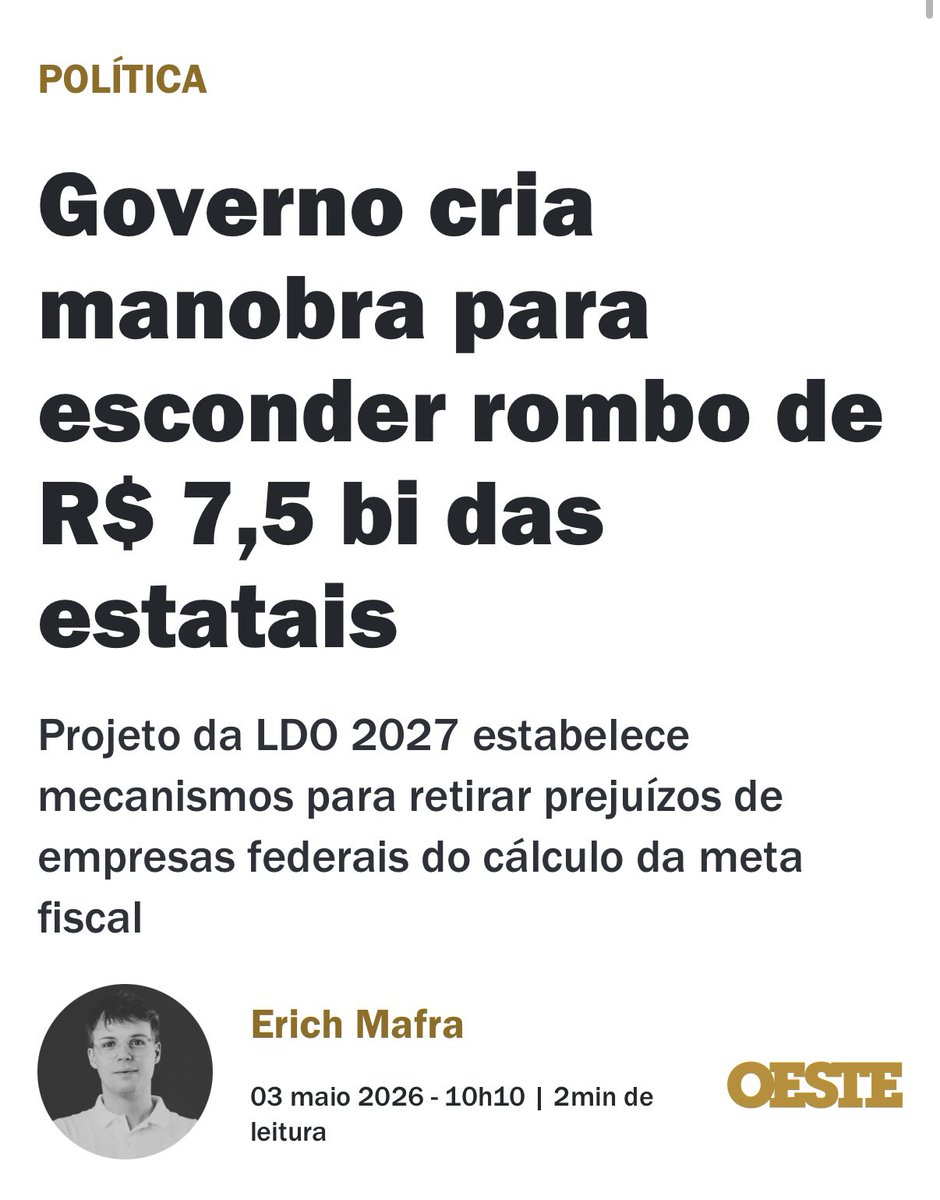 Governo Lula criou manobra para esconder rombo de R$ 7,5 bilhões das estatais.