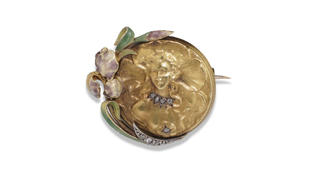 Numinsa's tweet photo. Broche colgante modernista en oro de 18 kt con imagen femenina, decorado con motivos florales en esmaltes y diamantes. Firmado FT.

Diámetro: 2,8 cm

https://t.co/yKlpx5ISzM

#numinsa #ModernistJewelry #ArtJewelry https://t.co/6d2KtJnGd1