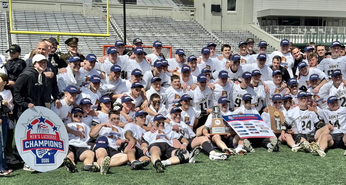 PHOTO: Your 2026 Patriot League Men’s Lacrosse Champions - Army

#lax #champions #winning #Army