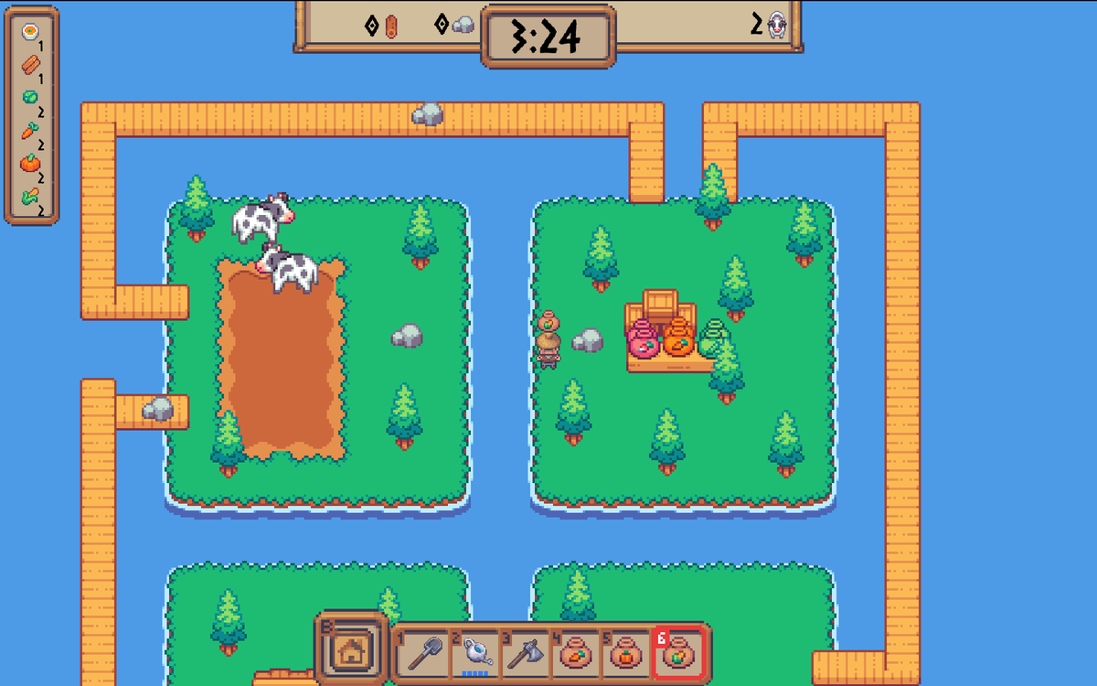 Filip1735628's tweet image. #screenshotsaturday #indiedev #gamedev #pixelart #godot #indiegame #pixelartgames #farming #farmgame #coopgame #multiplayer #cookingGame #earlyaccess #solodev #madewithgodot #indiegaming #2dgame #gameprogress #gamedevlog #chaotic

Farmastrophy with friends