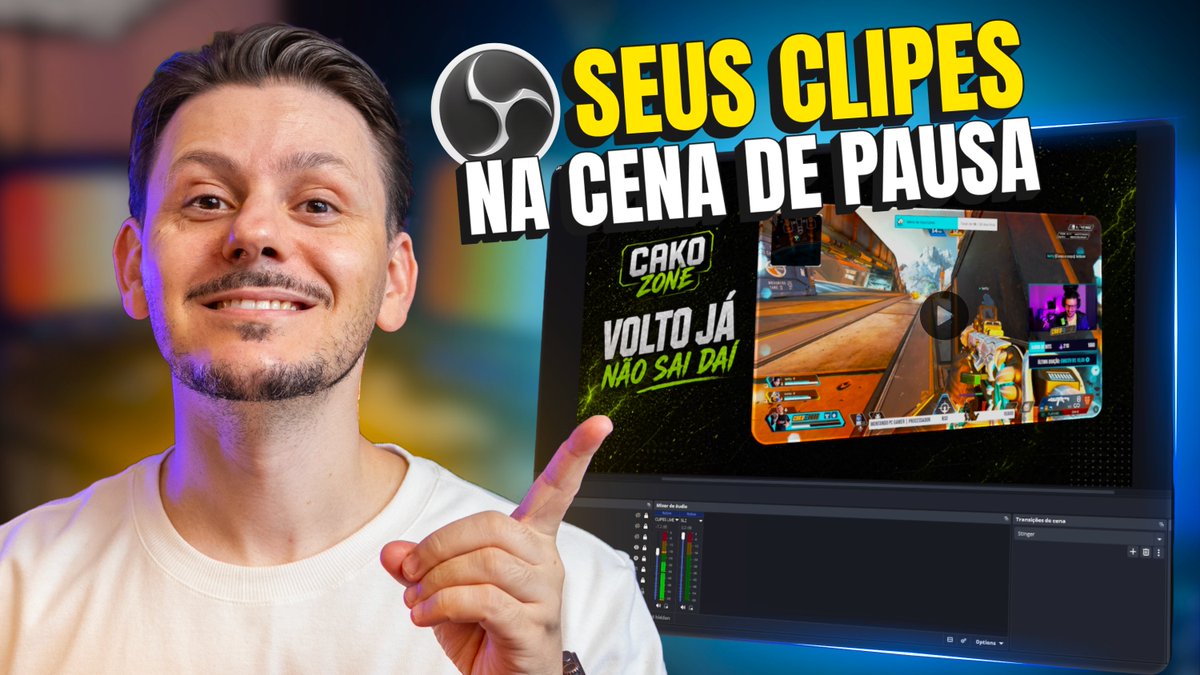 CakoZone's tweet photo. Aprenda a colocar seus melhores clipes da Twitch rodando automaticamente na sua cena de pausa (Já Volto) no OBS Studio, de graça, sem precisar saber programar, em menos de 10 minutos.

https://t.co/YxnMeCtTdi https://t.co/e9j9soJppd