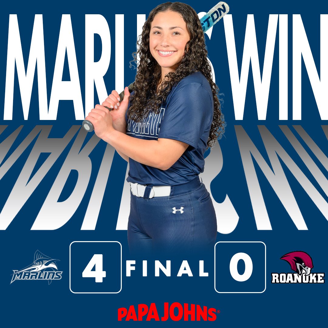 vwu_marlins's tweet photo. Marlins Break Through Late, Advance to ODAC Championship Game with 4-0 Win Over Roanoke! 

#MarlinsWin // #Playoffs // #Softball https://t.co/0yc5ya9LAa