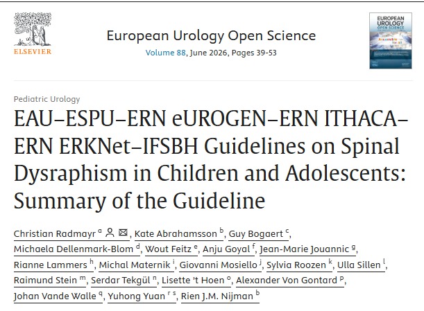 radmayr's tweet photo. #Folic acid today is one small supplement that can help protect your baby from serious birth defects like #spina bifida. Check out our new multidisciplinary #guideline on urological management of spinal dysraphism in children and adolescents. @ESPUorg @ifsbh @Uroweb @ERN_eUROGEN https://t.co/YrL3wtmnaH