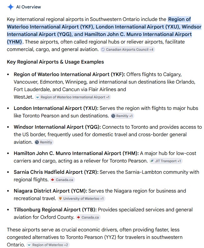 radiogirl985's tweet image. Key int'l regional airports in Southwestern Ontario, as well as Toronto Pearson Int'l Airport. What's the case for expanding Billy Bishop, @PrabSarkaria? It's not obvious to many Ontarians. 🛬🏝️🛫
#ONpoli #DougFord #priorities #projects #scandals #taxpayers #money #accountability