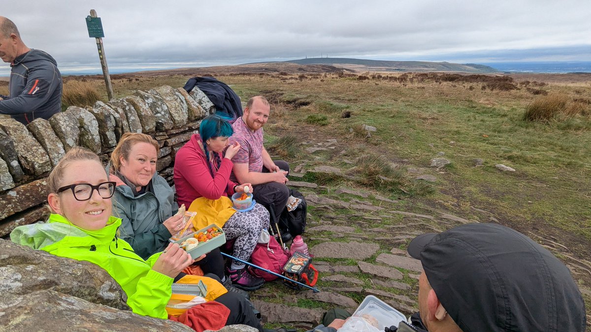 TrekTherapy's tweet photo. The weather forecast threatened rain but the elements were kind to our intimate group of trekkers who participated in our Selfcare Sunday wellbeing walk to Anglezarke Moor and Great Hill in Lancashire today. 

Thanks to @TNLComFund
#walkingforhealth #natureconnection #trektherapy https://t.co/P9Pbl72BZz