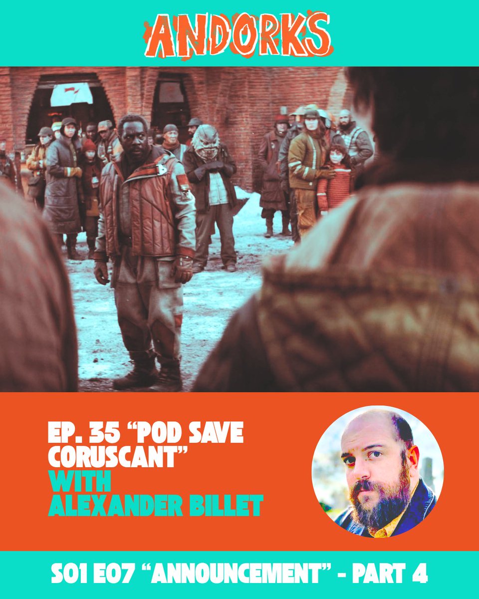 andorkspod's tweet photo. This week on ANDORKS we welcome @jacobin writer, and author of “Shake the City”, Alexander Billet (@UbuPamplemousse)!

We discuss neoliberalism, fascism, The Battle of Algiers, and how scary it is when Stormtroopers act like real Stormtroopers. Listen at https://t.co/VYRy91DE9y! https://t.co/48NTZ8OFT8