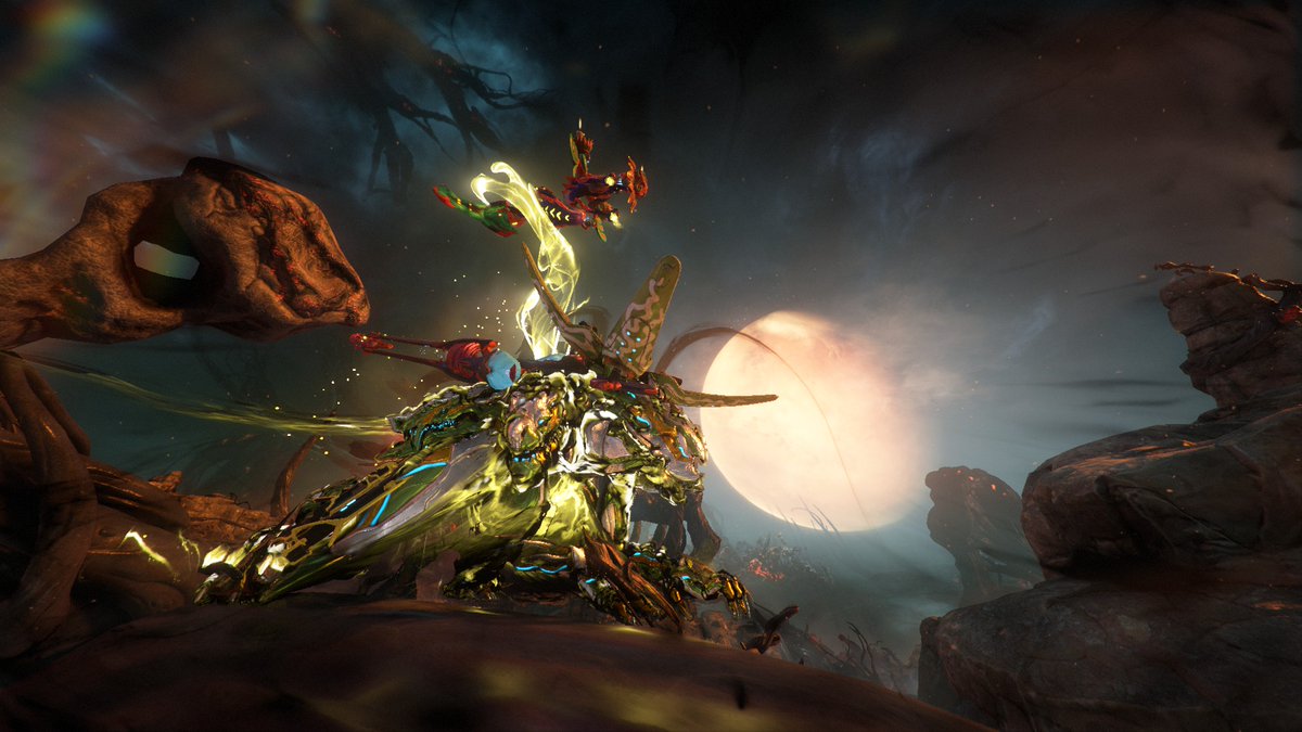 TheDelDemon's tweet photo. Took a snap of my Voruna roaming the Cambion drift. @PlayWarframe https://t.co/ptQknTr66f