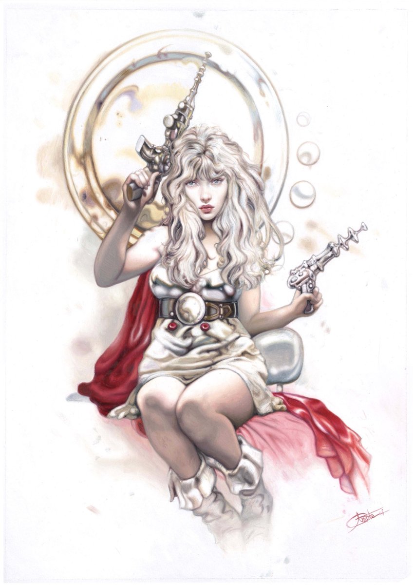cimerians's tweet image. “Barbarella” by Arantza Sestayo
#scifiart