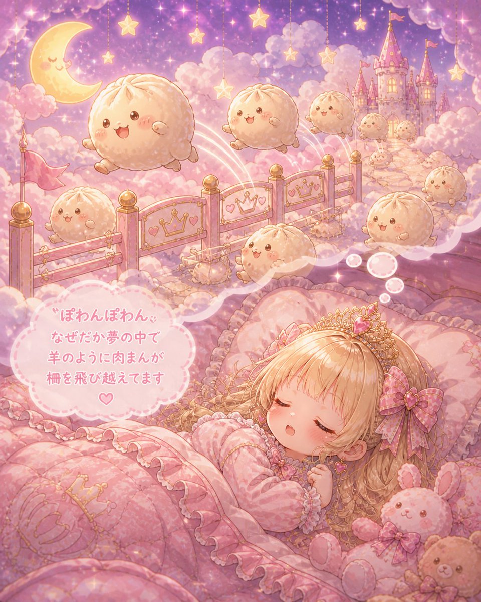 kNfRi1fynQUU3lw's tweet image. ぽわんぽわん

なぜだか夢の中で

肉まんが柵を飛び越えて

ぽわん

ふっくら弾むよ夢の中

#ChatGPT #AIart