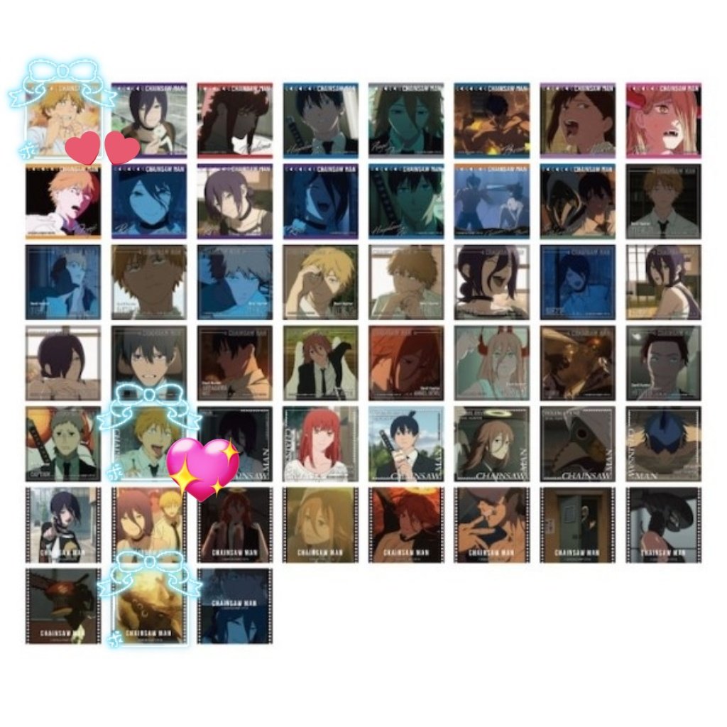 o__ma_me's tweet photo. 【交換】チェンソーマン　レゼ編　ぱしゃこれ　スクエア　クリアカード

【譲】レゼ、ボム、マキマ、デンジ、アキ、悪魔の天使、暴力の魔人

【求】写真添付のデンジ、ビーム

🦈💕≫💖≫求の順番で求めております。

検索からでもお気軽にお声掛け下さい。よろしくお願い致します。 https://t.co/vjhSNskuE0