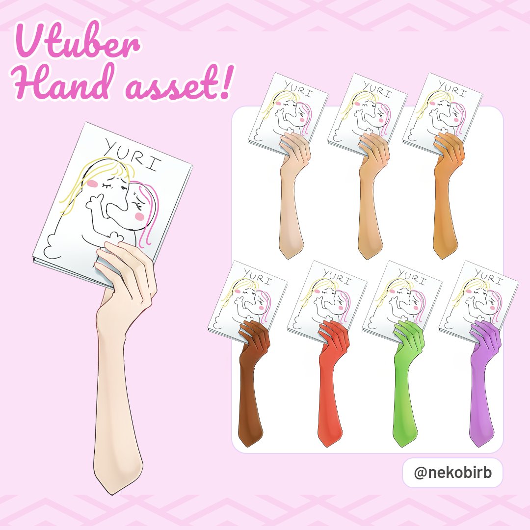 nekobirb's tweet image. Vtuber asset in my VGen shop! 💖 

Yuri meme ver. hand asset with skin variations

🔗vgen.co/nekobirb/produ…

Every ❤️ and 🔁 is very appreciated!
Help me get verified leaving your review

#Vgenshop #gl #vtuberasset