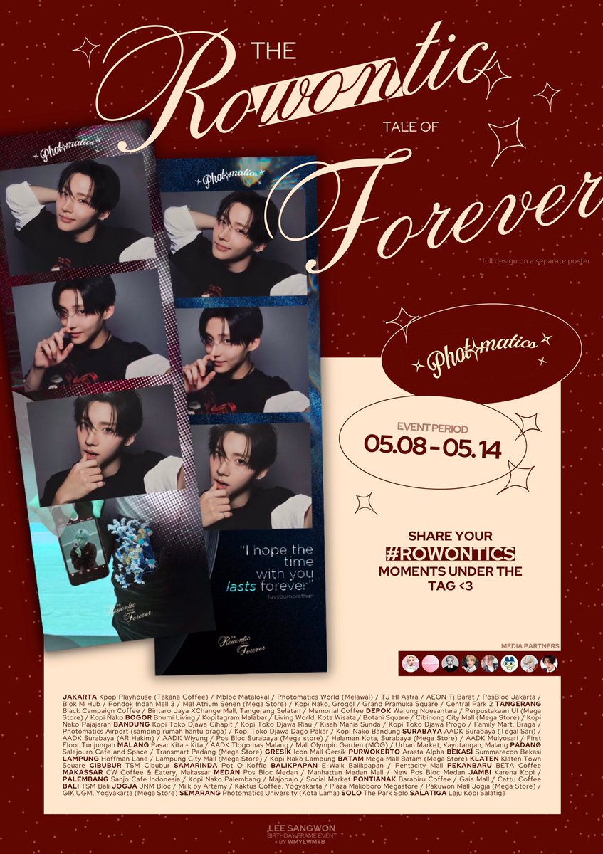 𝗍𝗁𝖾 𝗋𝗈𝙒𝙊𝙉𝗍𝗂𝖼 𝗍𝖺𝗅𝖾 𝗈𝖿 𝙛𝙤𝙧𝙚𝙫𝙚𝙧

a #SANGWON #상원 birthday frame event
by <a href="/wmyewmyb/">َ rani</a> 

📍 photomatics (details on poster)
🗓 may 8 - 14, 2026

please do capture and share your #roWONtics moments under the tag! <3
