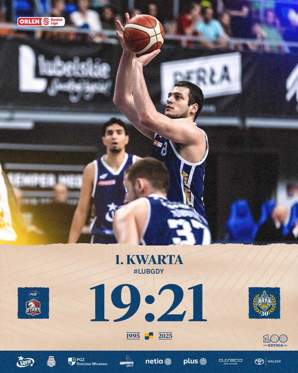 ArkaGdyniaKosz's tweet image. 1️⃣ | Wyrównany początek w Lublinie! 

⚪️ 19-21 🔵 #LUBGDY
fot. Malwina Sidor #plkpl