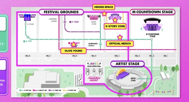EXPRESS / FAST PASS特典ガイドのこのMAP上ではFESTIVAL GROUNDSのピンクの枠内にARTIST
STAGEは含まれるため、ARTIST STAGEに入るには、F…

(残り112文字｜画像:1)
#mond_kcon_tactics
mond.how/ja/topics/2ukz…