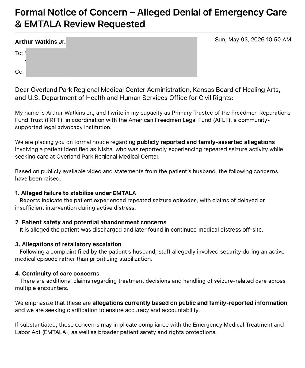 American Freedmen Legal Fund tweet media