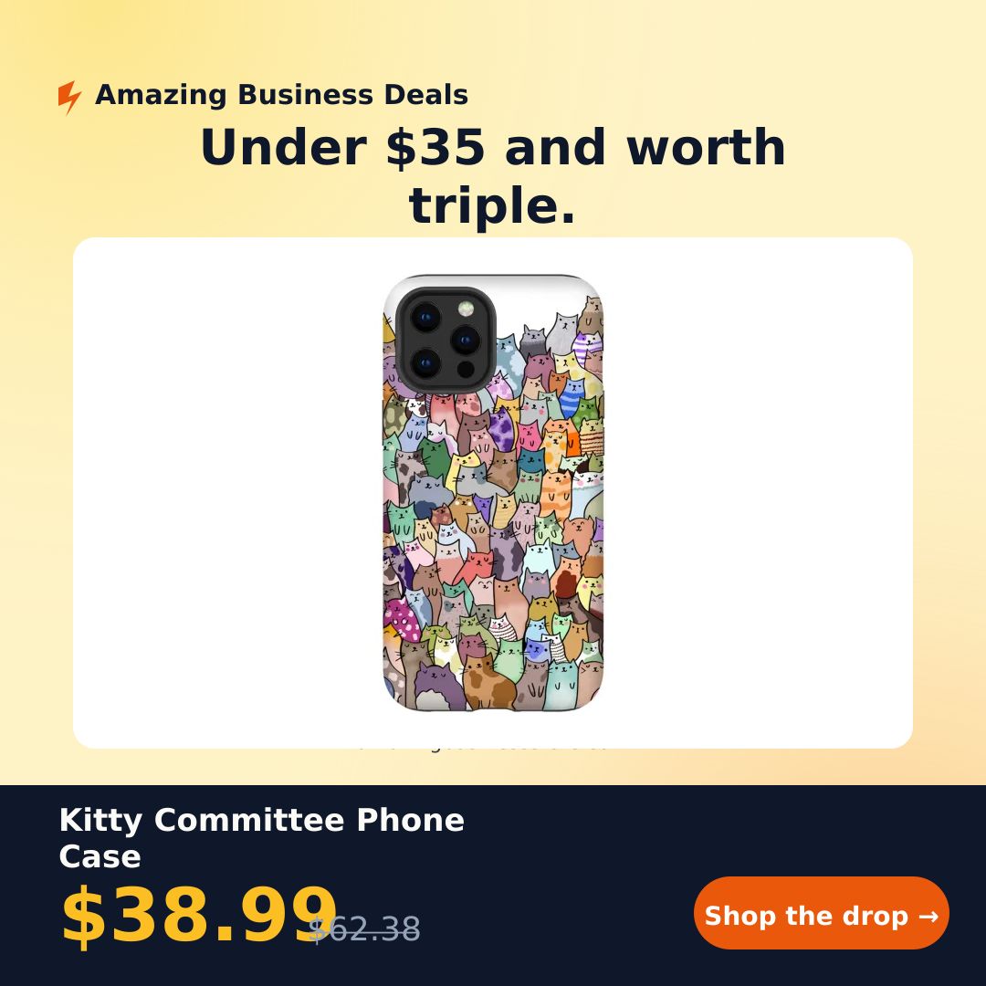 AmazingBusines4's tweet image. Kitty Committee Phone Case — $38.99 — $38.99
amazingbusinessstore.com/product/kitty-… #phonecase #accessories