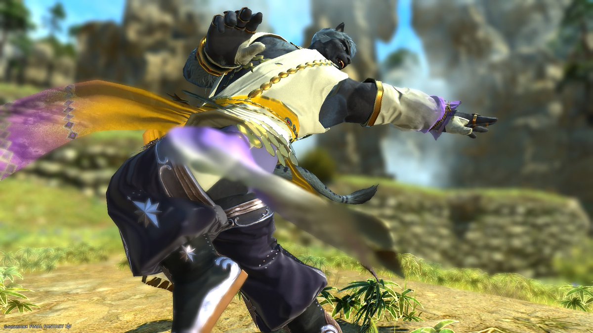 seventh_ff14's tweet photo. ピラピラする装備はいいね、ピラピラするからね。ダンサーだからピラピラさせたいよね #FF14 ＃ロスガル #オスガル #Hrothgar https://t.co/dbDMgk1000