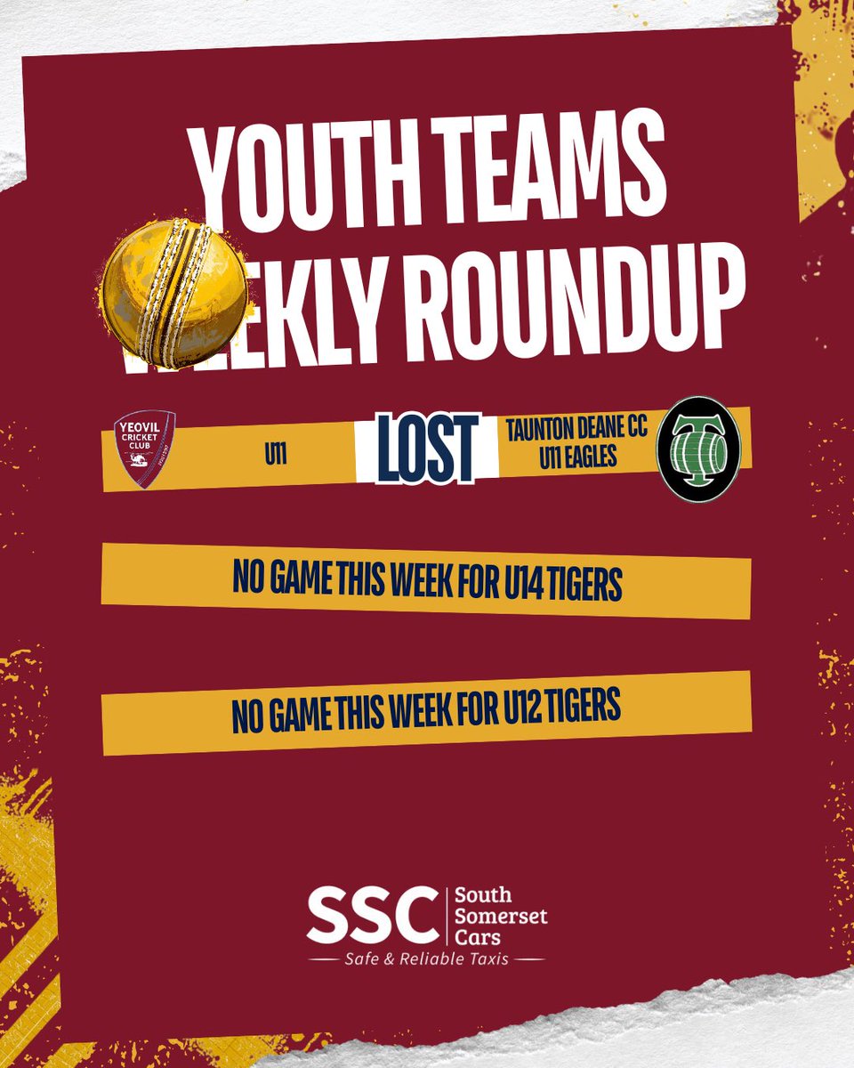 YeovilCricket's tweet image. Another busy week for the Yeovil CC juniors with great effort, teamwork and plenty of cricket on display across all age groups! 💪🔥
Massive well done to all players, coaches, volunteers and parents for their continued support 👏💛❤️

#YeovilCC #CricketFamily #Teamwork