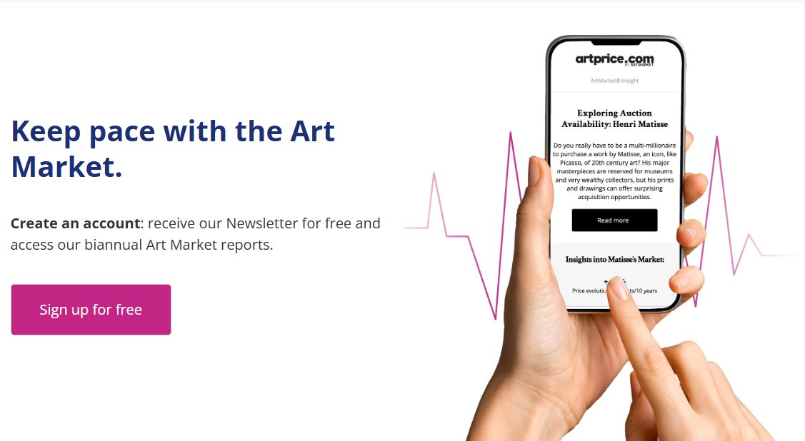 artmarketdotcom's tweet image. Keep pace with the Art Market.  #ArtMarket #ContemporaryArt #ArtCollectors #ArtInvestment #ArtTrends #ArtNews #ArtCommunity #ArtWorld #Artprice 
👉 artprice.com/newsletter?sor…