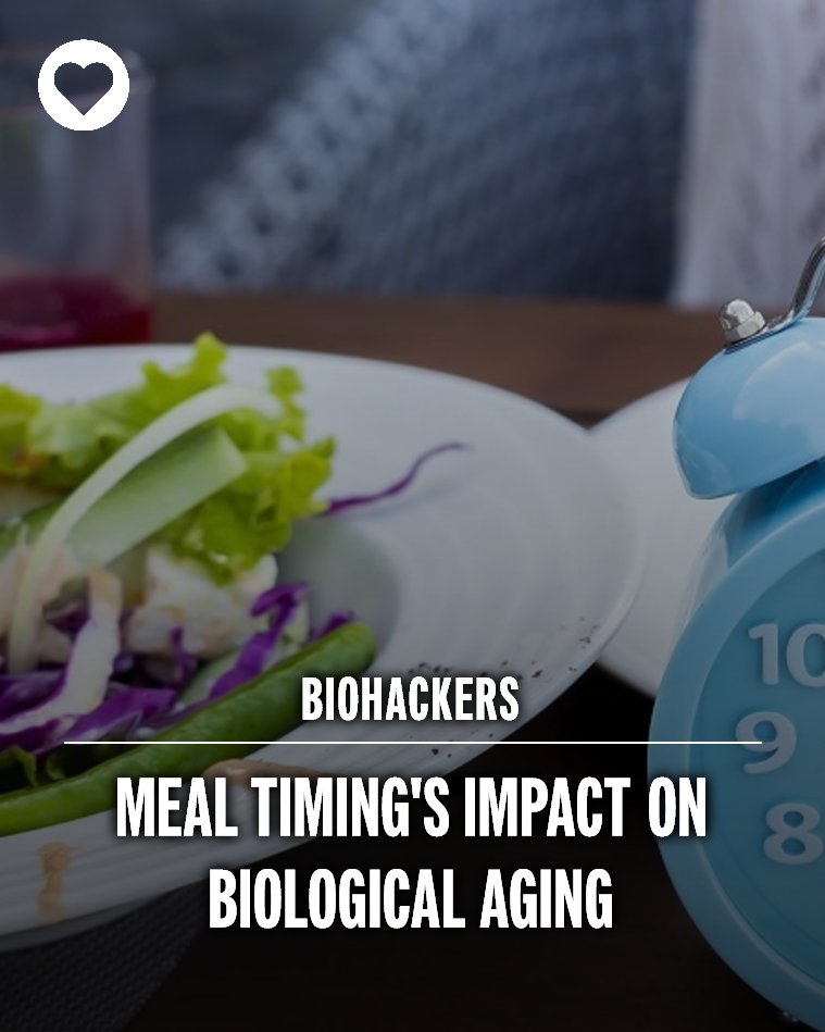 biohackingintl's tweet photo. New research shows meal timing is key to regulating circadian rhythms and metabolic health. Aligning your eating schedule with your biological clock can optimize cellular repair and slow aging. Learn more:… https://t.co/fwz5g9noFj