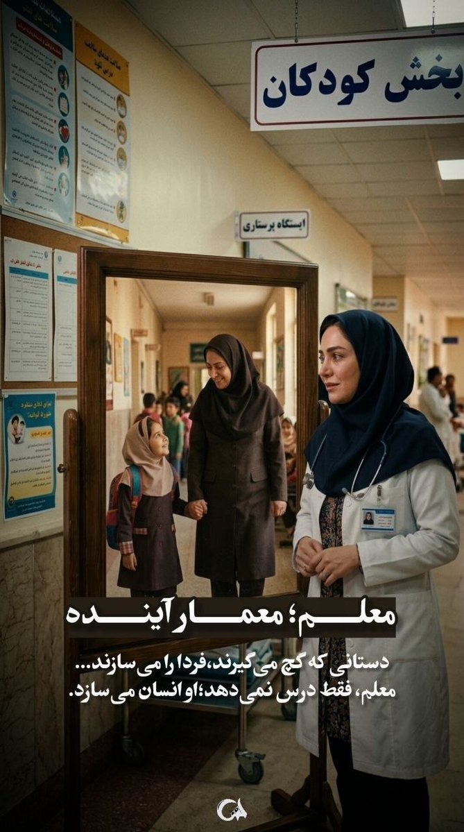 دانش‌آموزان دیروز، امروز با افتخار نام شما را فریاد می‌زنند. چون شما، نه تنها درس، که انسانیت آموختید. روز معلم، روز قدردانی از روشنایی وجودتان.

#سپاس_معلم
