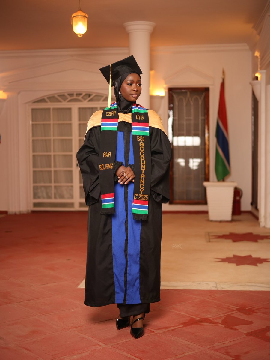Alhamdulilah!
Little Awa would be so proud!!!🥹

Bachelor of Science (Hons) in Accountancy bagged!🎓❤️
<a href="/UniOfGambia/">University of The Gambia</a>