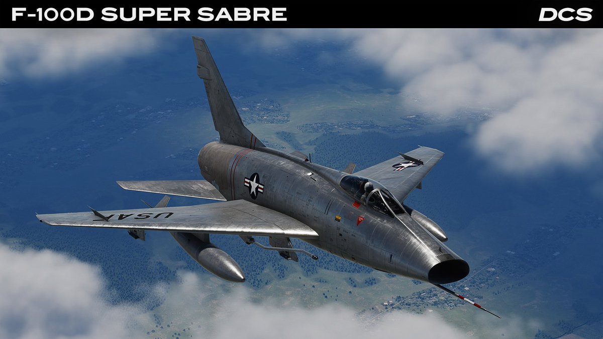 GrinnelliDesign's tweet image. Building on the legacy and performance of its predecessor, the F-100's distinctive 45-degree swept-wing design introduced unique handling challenges at low speeds. In particular, inexperienced pilots could encounter the notorious "Sabre Dance" grinnellidesigns.com/f-100d/