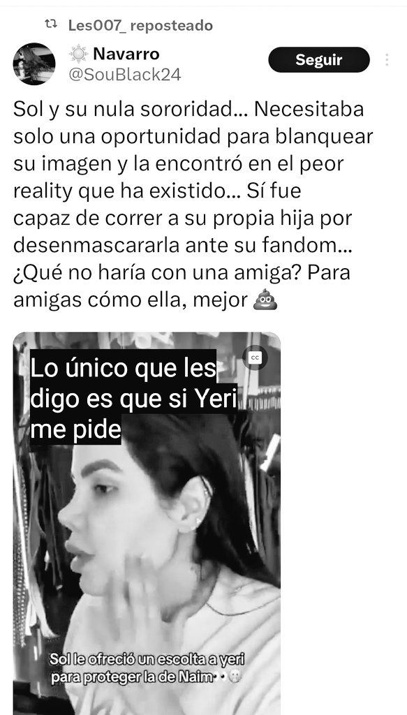 andreaapostola's tweet photo. Yeri Mua ya dio la señal a sus ancianas para atacar a Sol Leon.. no se conformó con solo decir qje no le gustó se besara con Naim, no.. ahora andan con su campaña de desprestigio para acabar con ella. PERR4Ś MALAGRADECIDAS @lamansionvipmx #lamansionvip https://t.co/DJECEu7a5K