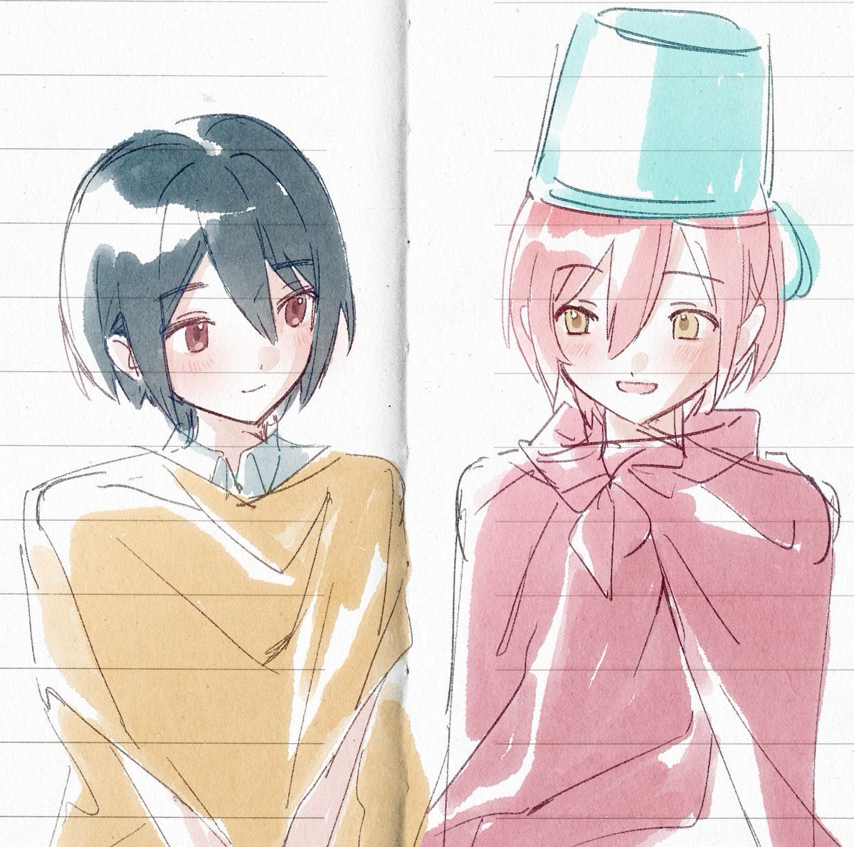 pale___u's tweet photo. #ユニヴェール美術部　#JACKJEANNE 
ソウキサ https://t.co/iTNTIhC2qH