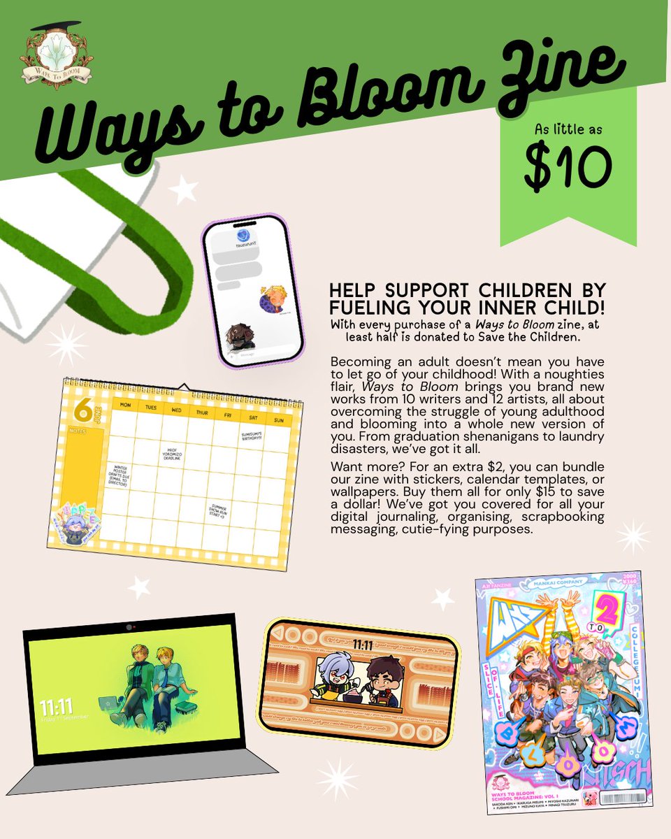 Ways to Bloom: An A3! Zine | Out Now! tweet media