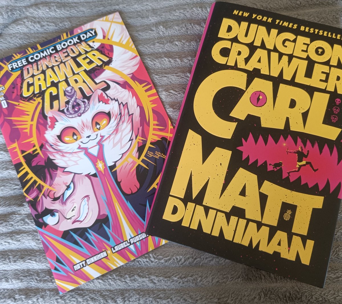GSAB_Tweets's tweet photo. Neeeeew Achievement: You have successfully managed to get a free copy of the new Dungeon Crawler Carl comic a day AFTER free comic day. 

Rewaaard? This is the reward dumbdumb. You were a day late picking it up and you're lucky to be getting anything at all #dungeoncrawlercarl https://t.co/e5jMFZrTQJ