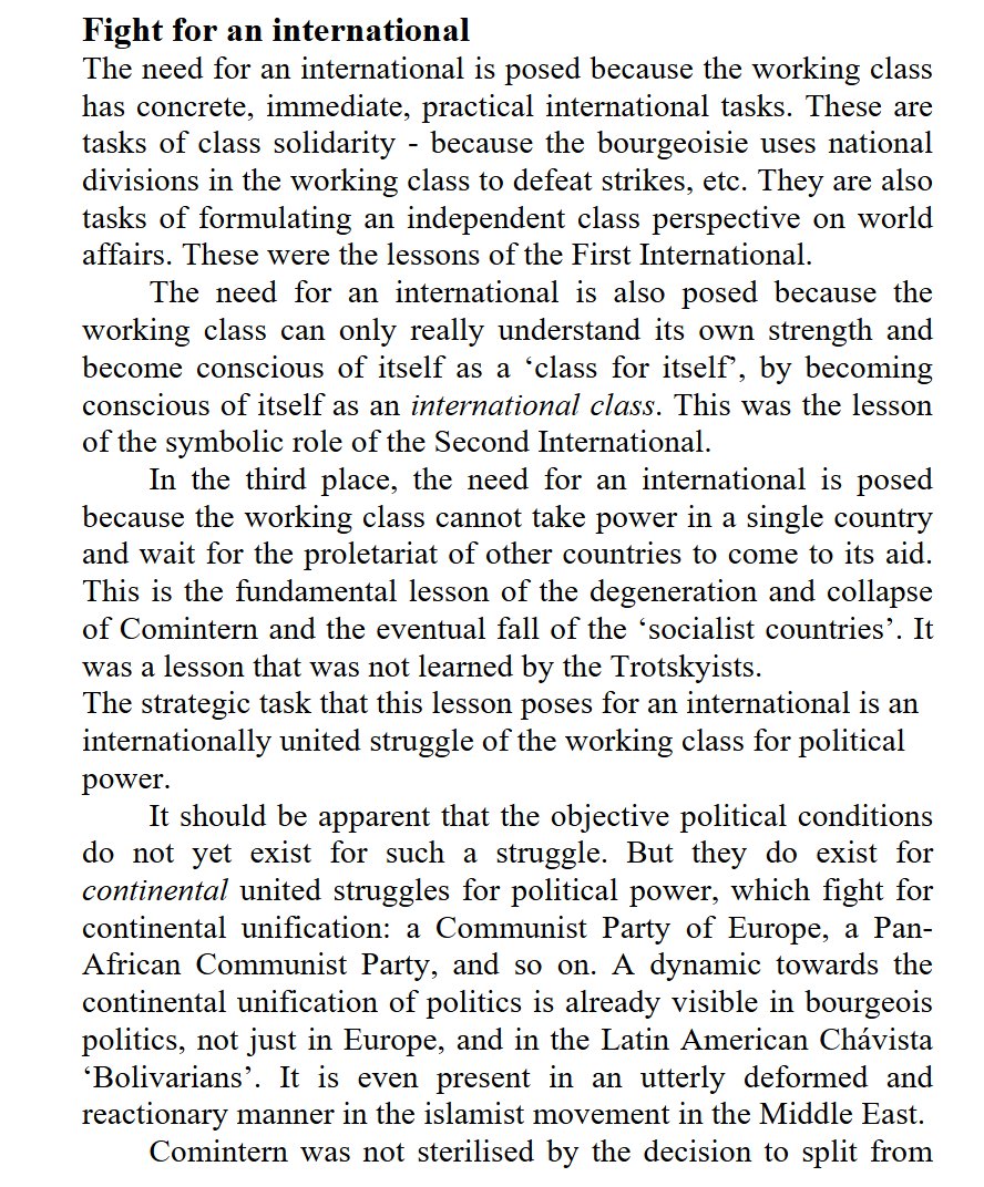 AbrekZaur's tweet photo. Mike Macnair on the necessity of Continental struggle for political power (i.e. continental Communist Parties).

From 'Revolutionary Strategy'. https://t.co/GckkkpIM2i