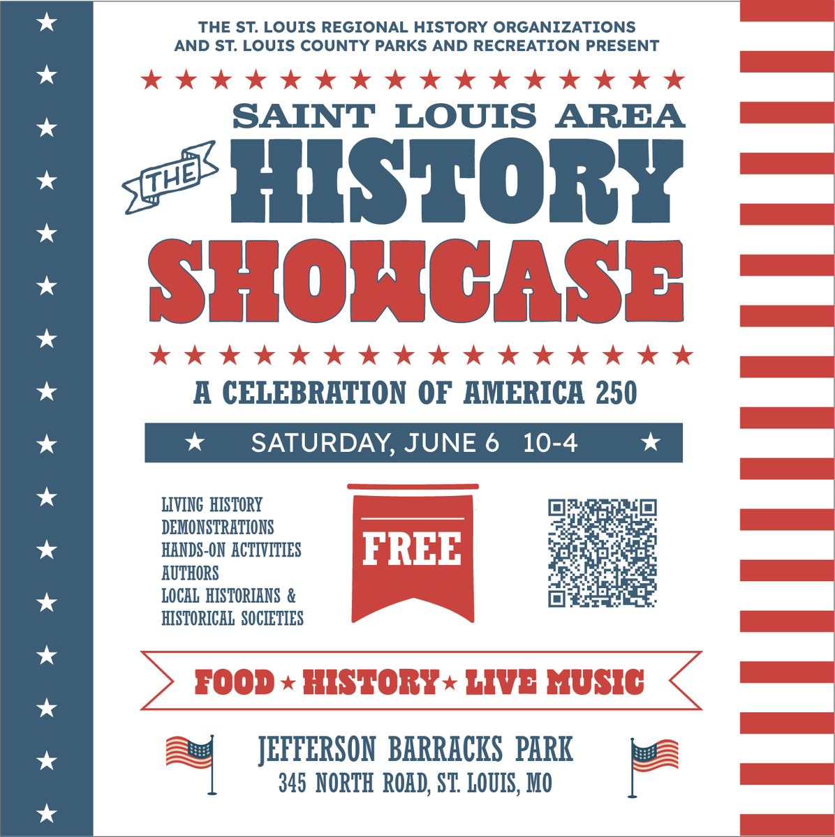 StLGS's tweet photo. StLGS will be at this awesome event, will you? #America250 #StLouisHistory #STLHistory #StLGS https://t.co/9euGeJdEXX