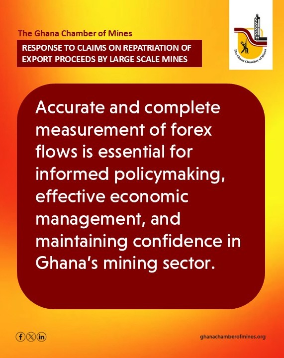 GChamberofMines's tweet image. Response to Claims on Repatriation of Export Proceeds by Large Scale Mines
#GhanaChamberofMines #mining #Sustainability #economy #largescalemining