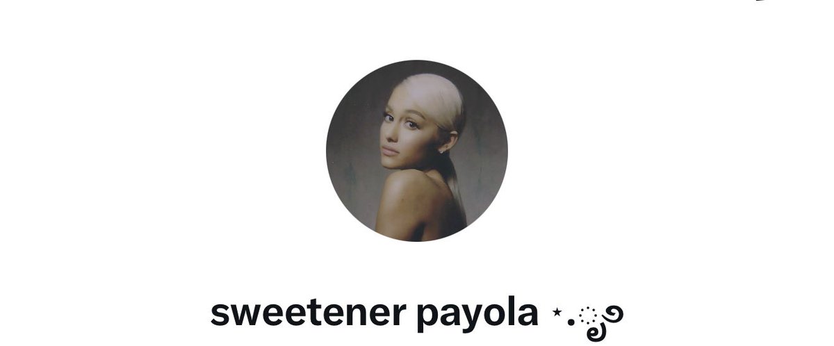 sweetener payola °❀⋆.ೃ࿔*:･ tweet media
