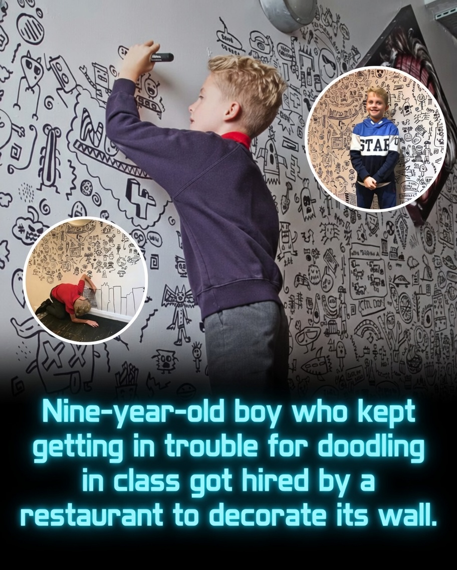 Rainmaker1973's tweet image. In 2019, nine-year-old Joseph Whale from Shrewsbury, England, kept getting in trouble at school for doodling in his notebooks and even on classroom whiteboards.

Instead of discouraging him, his parents supported his passion and enrolled him in an after-school art class. There,