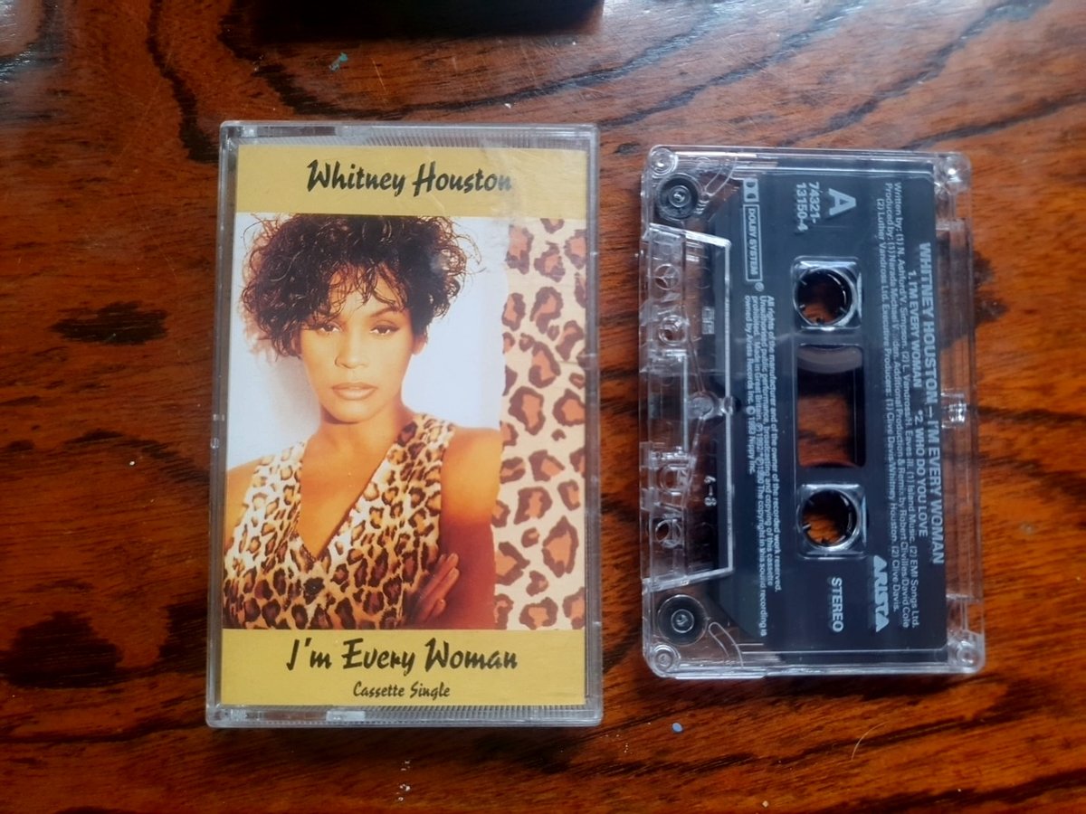 Peak90s's tweet photo. Whitney Houston - I'm Every Woman - Cassette Single - 1993  
🔗 https://t.co/RePHZT4RKm  
 #ad https://t.co/Fi8qe48Yux