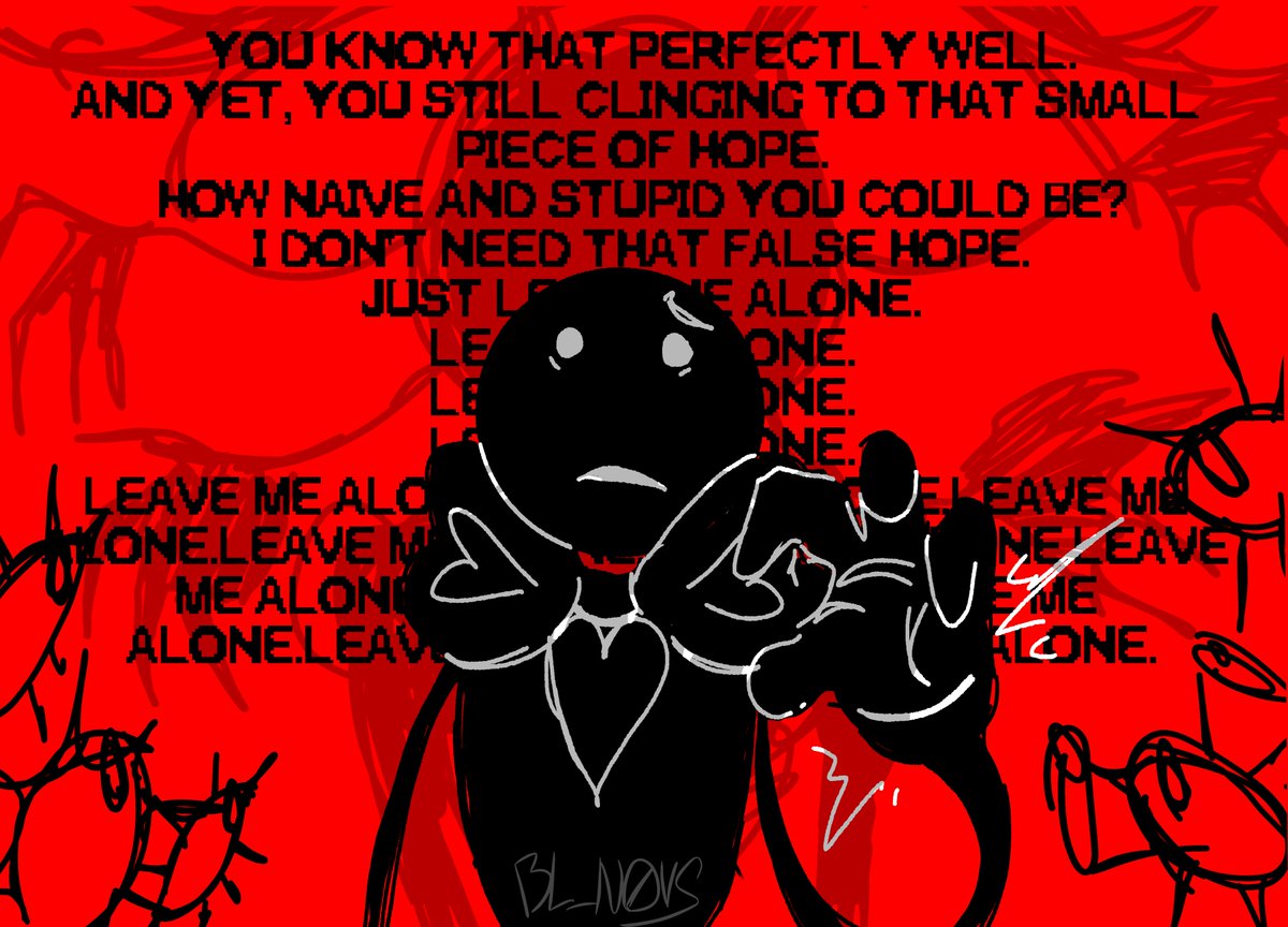 blya_novs's tweet photo. I wish to see more interactions between Nothing_Left and other entities.
And I have small headcanon for The_Alone that he has anxious-avoidant attachment style.
#nomoonjar #Nothing_Left #The_Alonw #art #minecrafthorrormods #minecraft #mimecrafthorror https://t.co/y7Yxq7AUCz