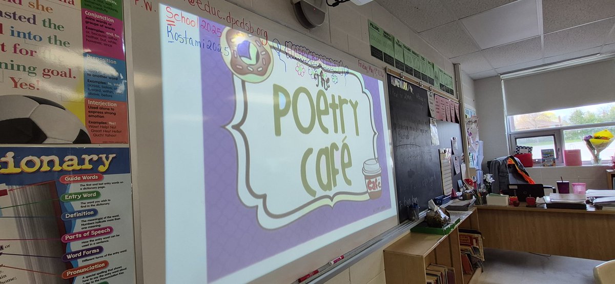 MsRose2023's tweet photo. Thank you Gr. 4 &amp; 5s for the invite to join you for the Poetry Taste. We loved learning about different types of poems. https://t.co/5TQ2K3HsNX