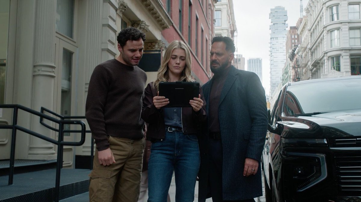 sloansavery's tweet photo. i’m gonna need nbc to renew the hunting party i can’t lose my favorite trio https://t.co/lwtXvcwThk