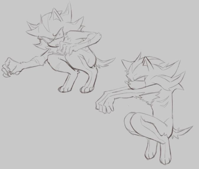 sleepydeprived0's tweet photo. Some more sketches for Shadow from my Feral Au + some angst ideas i have for it 
#shadowthehedgehog #sonicfandom #sketchpage https://t.co/B6rLm0Hrxp