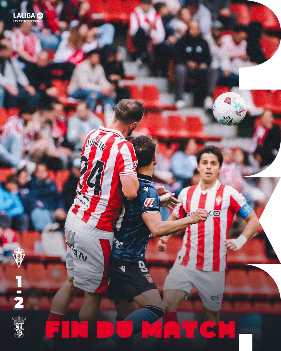 RealSportingFRA's tweet photo. ⌛ Fin du match.     

1⃣ - 2⃣     

#RealSportingADCeutaFC   
#LALIGAHYPERMOTION https://t.co/1DkZa1UfhU