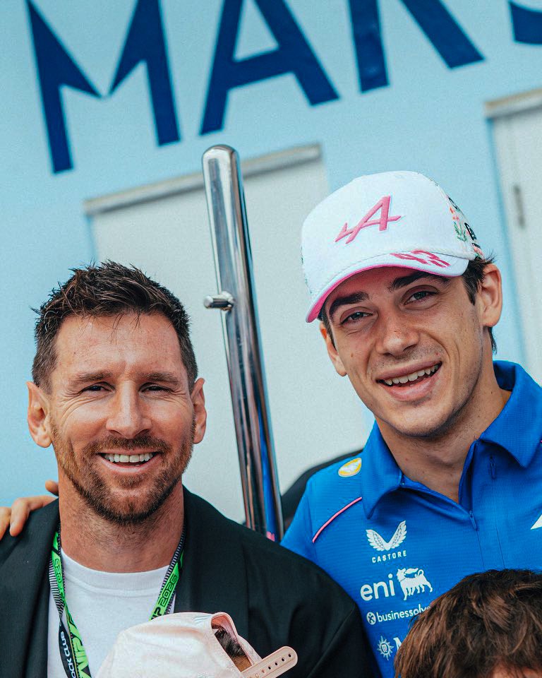 Lionel Andrés Messi y Franco Colapinto.