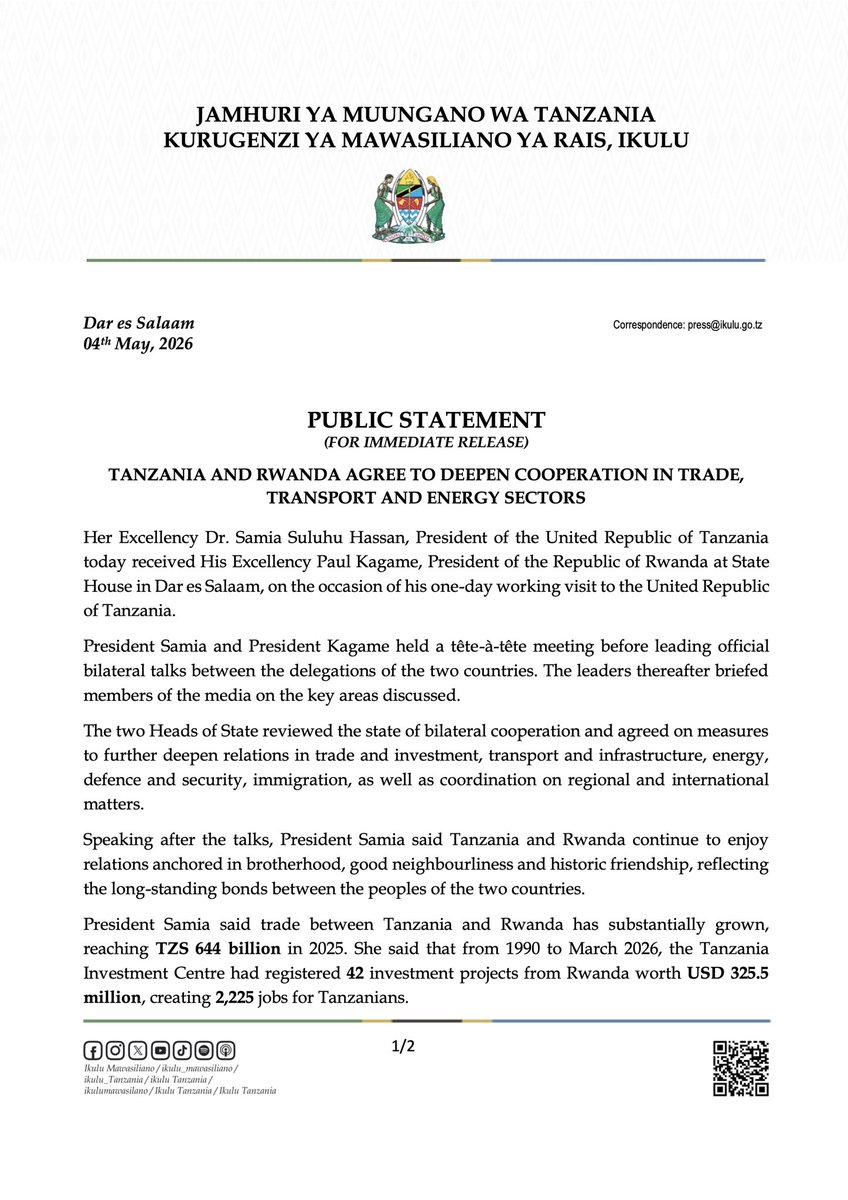 ikulu_Tanzania tweet media