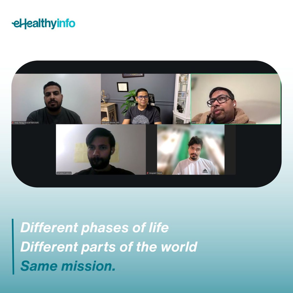 EhealthyInfo's tweet image. A snapshot from our early 2026 hospital medicine grant writing course team meeting. Our 6 month project has ended, but the trust, collaboration, and relationships continue across different projects and parts of the world.
#eHealthyInfo #HospitalMedicine #Teamwork #Collaboration