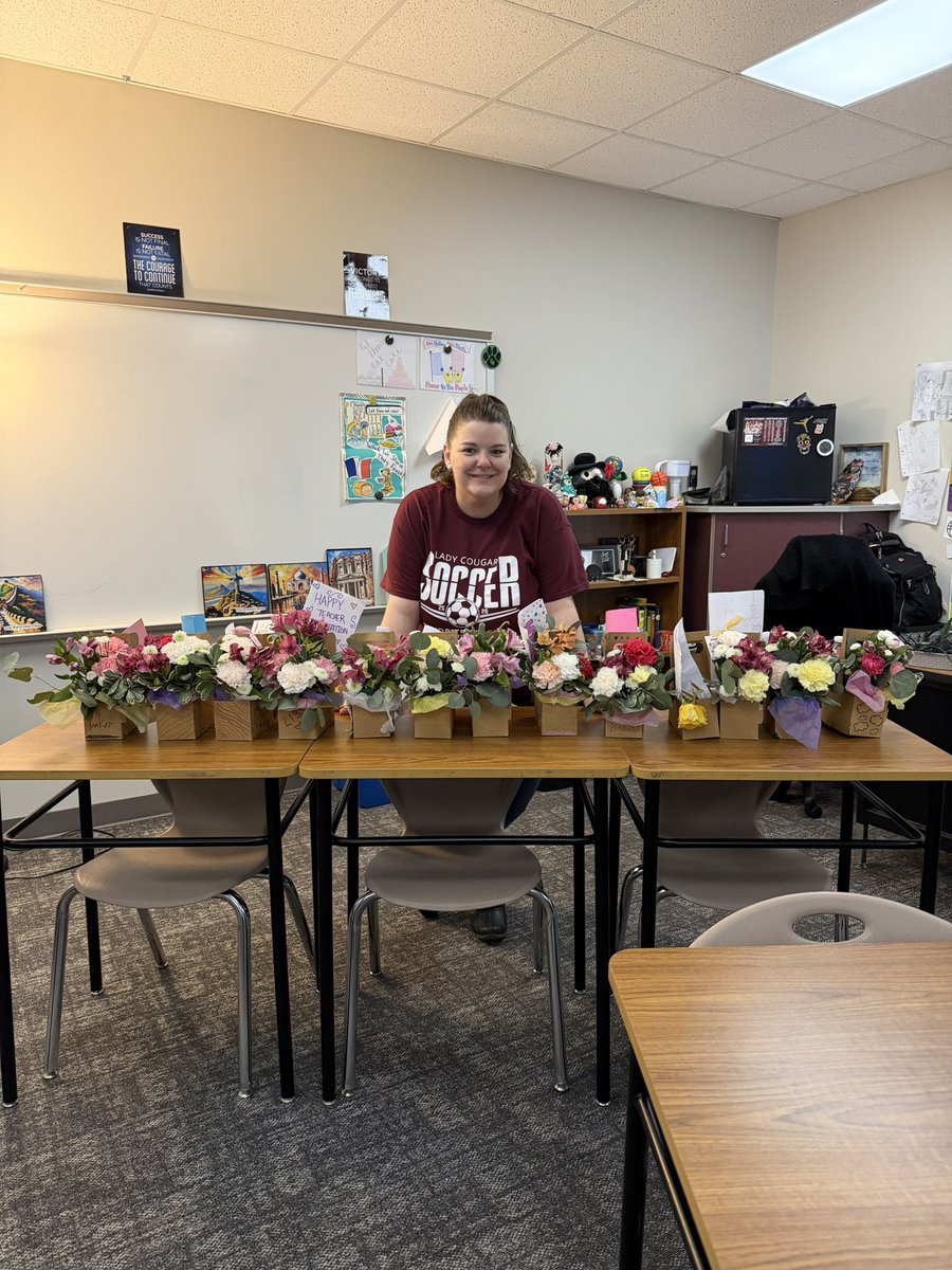 abakerteach's tweet photo. I may not be for everyone but at least I know my students love me. Love the creativity and thoughtfulness from my kiddos. 💜 #teacherappreciation #feelingloved https://t.co/gSZUhkRBde