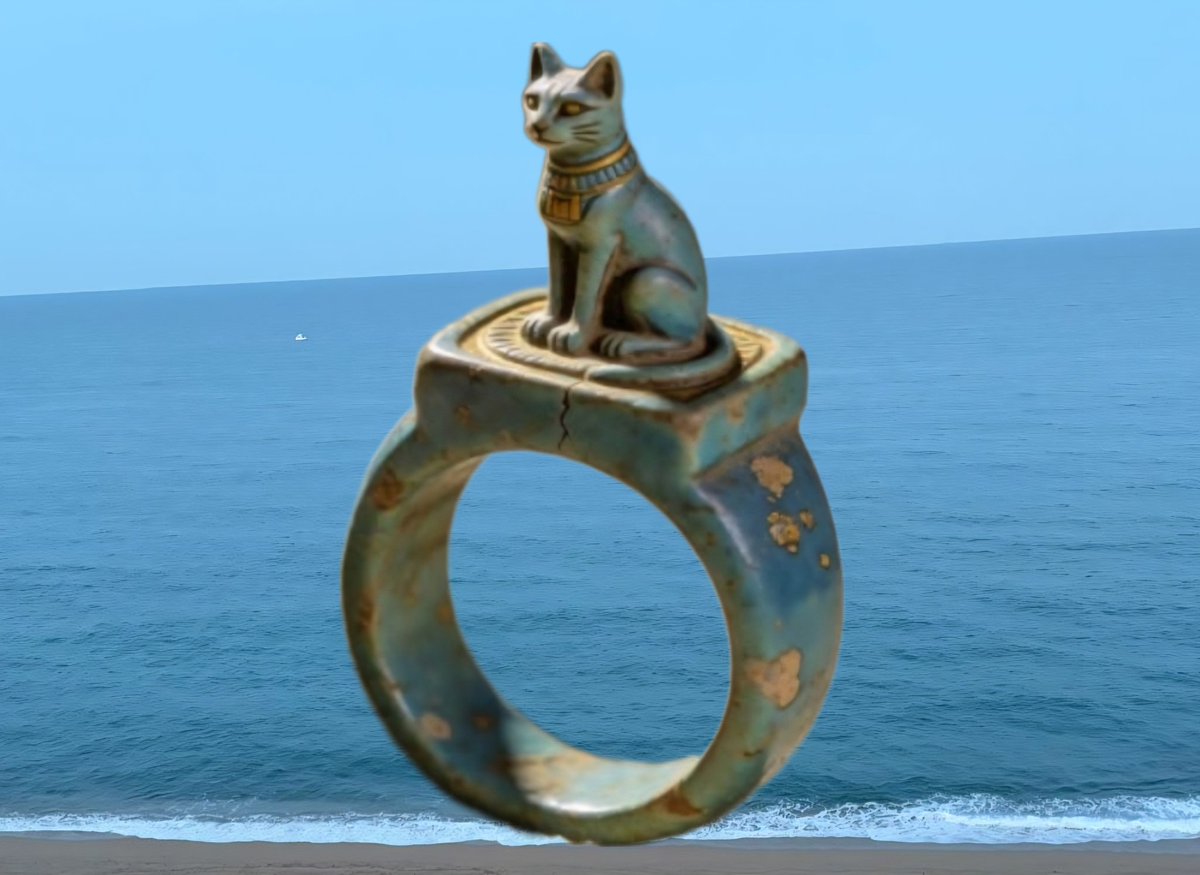 Phil_Saurel's tweet photo. L'élégance, le raffinement, la virtuosité  de l'artiste nous séparent pourtant des 2700 ans qui l'ont vu créée par un esprit subtil et une main experte et libre
Cette bague nous oblige au respect, au discernement, à la retenue
🙏 @KateriSeraphina @BroueMonique
#Chat
#Montpellier https://t.co/9DqcnNvzNp
